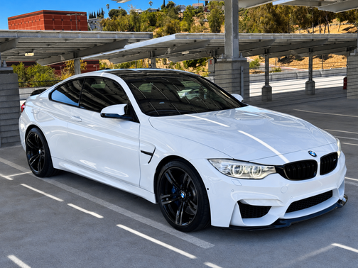 White 2015 BMW M4 Base