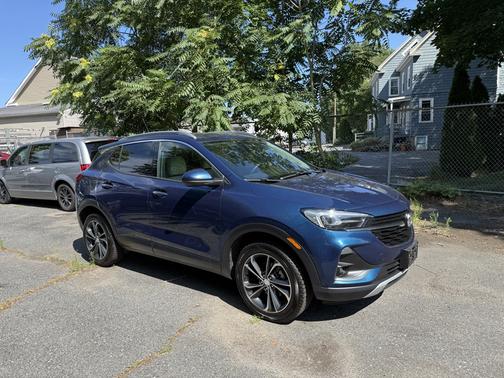 Blue 2021 Buick Encore GX Essence