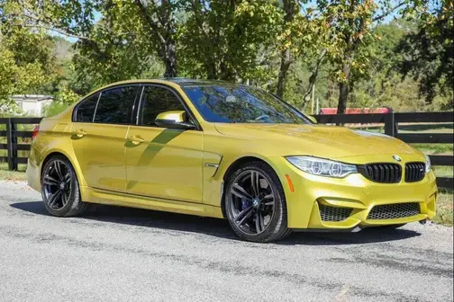 Yellow 2015 BMW M3 Base