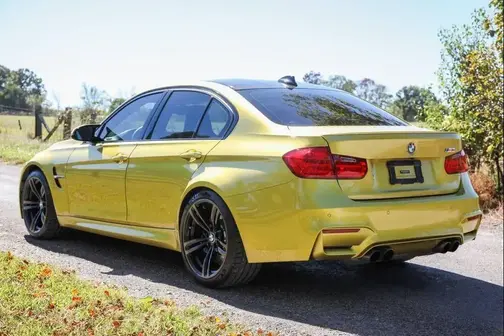 Yellow 2015 BMW M3 Base