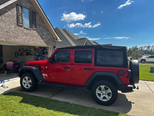 Red 2018 Jeep Wrangler Unlimited Sport S