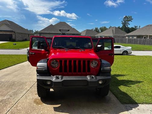 Red 2018 Jeep Wrangler Unlimited Sport S
