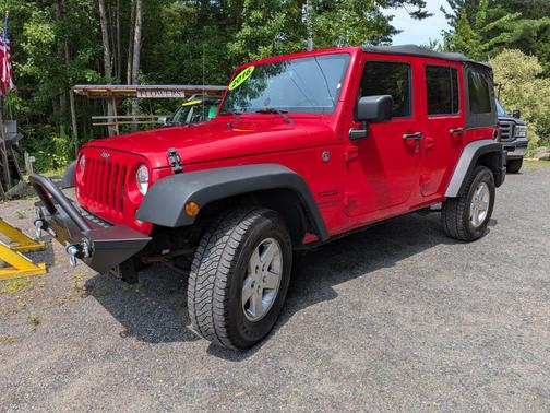 Red 2016 Jeep Wrangler Unlimited Sport