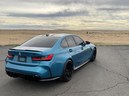 Blue 2023 BMW M3 Competition xDrive