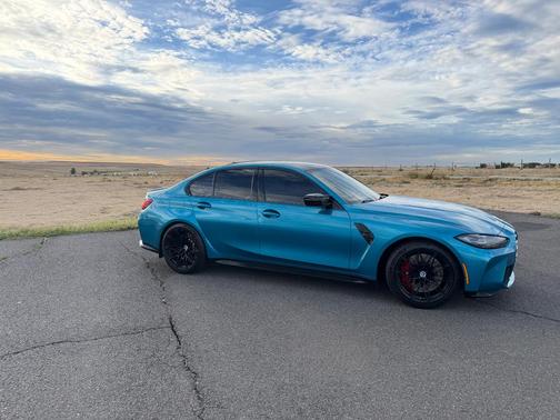 Blue 2023 BMW M3 Competition xDrive