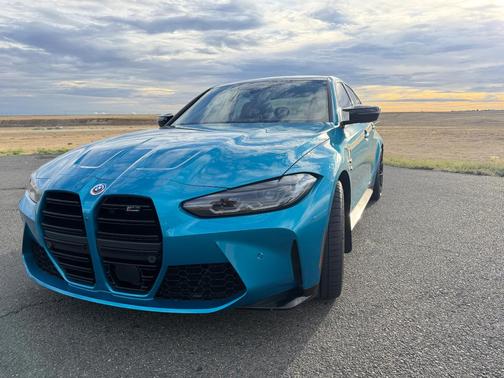 Blue 2023 BMW M3 Competition xDrive