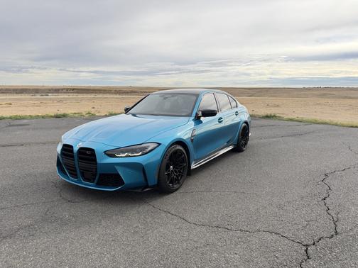 Blue 2023 BMW M3 Competition xDrive