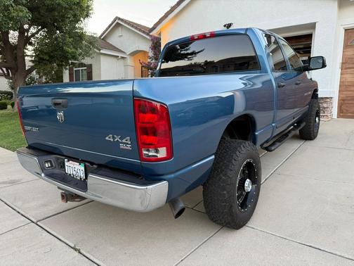 Blue 2005 Dodge Ram 3500 Laramie Quad Cab