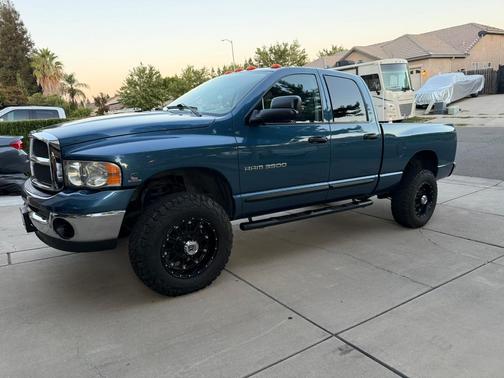 Blue 2005 Dodge Ram 3500 Laramie Quad Cab
