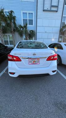 White 2019 Nissan Sentra SV