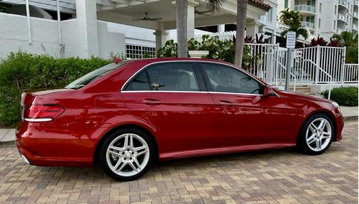 Red 2014 Mercedes-Benz E-Class E 350