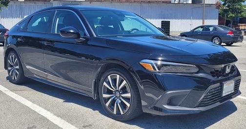 Black 2022 Honda Civic EX-L