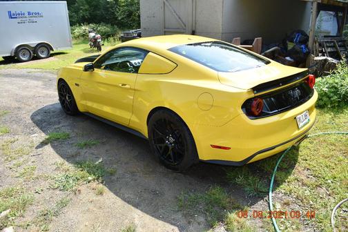 Yellow 2015 Ford Mustang GT Premium