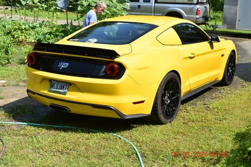 Yellow 2015 Ford Mustang GT Premium