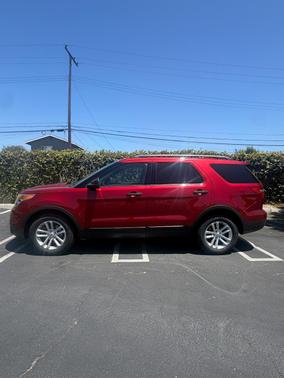 Red 2015 Ford Explorer Base