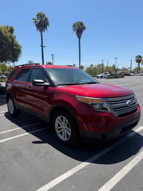 Red 2015 Ford Explorer Base