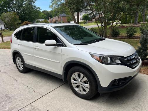 White 2014 Honda CR-V EX-L