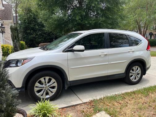 White 2014 Honda CR-V EX-L
