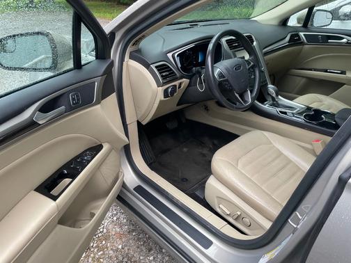 Beige 2015 Ford Fusion Hybrid SE