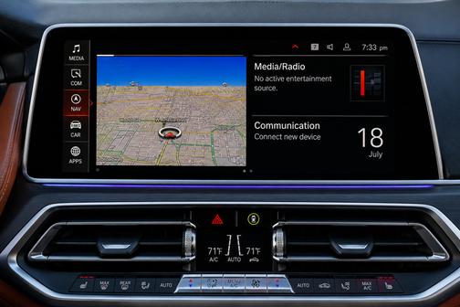 Blue 2021 BMW X7 M50i