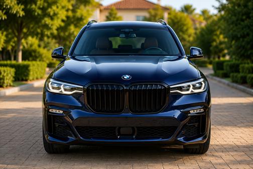 Blue 2021 BMW X7 M50i