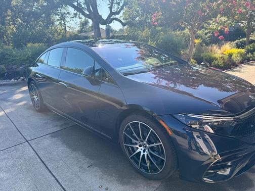 Blue 2025 Mercedes-Benz EQS 450 4MATIC