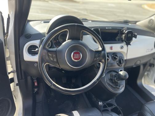 White 2014 FIAT 500C Abarth