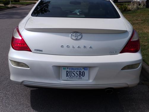 White 2007 Toyota Camry Solara SLE V6
