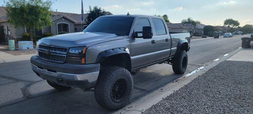 Gray 2006 Chevrolet Silverado 2500 LT H/D Crew Cab