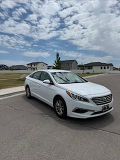 White 2017 Hyundai SONATA Base
