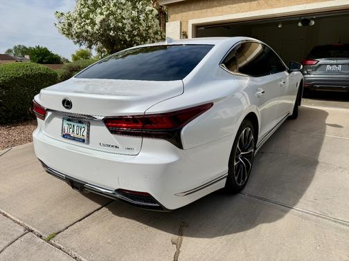 White 2023 Lexus LS 500h Base