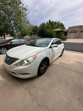 White 2012 Hyundai SONATA Limited
