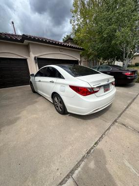 White 2012 Hyundai SONATA Limited