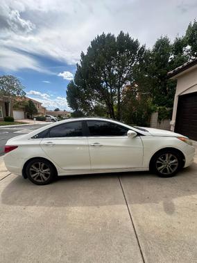 White 2012 Hyundai SONATA Limited