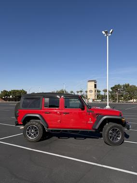 Red 2018 Jeep Wrangler Unlimited Sport