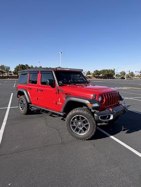 Red 2018 Jeep Wrangler Unlimited Sport