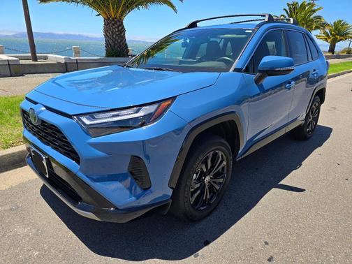 Blue 2023 Toyota RAV4 Hybrid SE