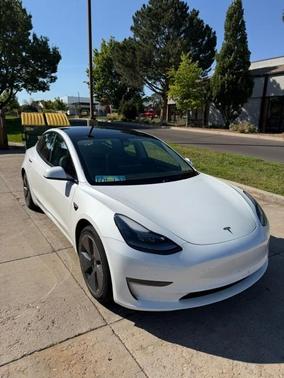 White 2023 Tesla Model 3 Long Range