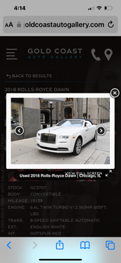 2018 Rolls-Royce Dawn Base