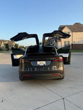 Gray 2025 Tesla Model X Plaid