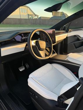 Gray 2025 Tesla Model X Plaid