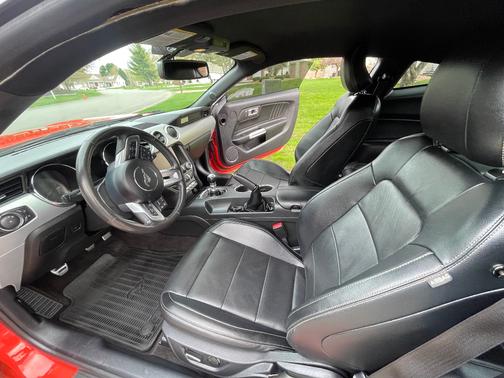 Orange 2015 Ford Mustang GT Premium