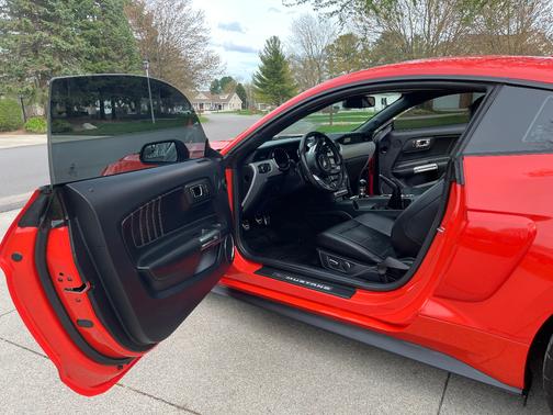 Orange 2015 Ford Mustang GT Premium