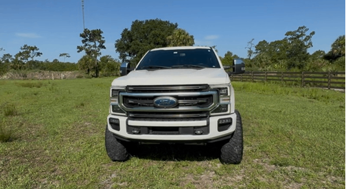 White 2022 Ford F-350 Platinum
