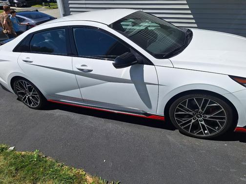 White 2022 Hyundai ELANTRA N Base