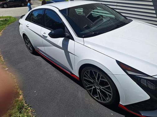 White 2022 Hyundai ELANTRA N Base