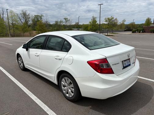 White 2012 Honda Civic LX