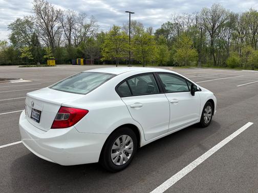 White 2012 Honda Civic LX