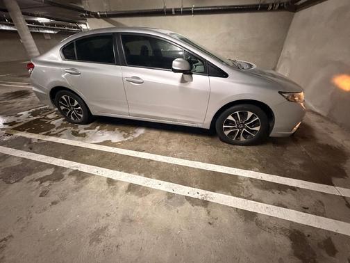 Silver 2013 Honda Civic EX