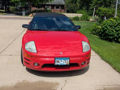 Red 2003 Mitsubishi Eclipse Spyder GTS
